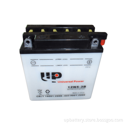 Dry Charged Wented Motorcycle Batteries 12n5-3b 12V 5ah